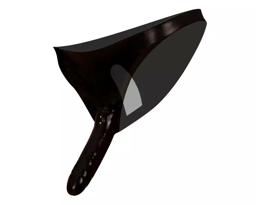 Latex nohavičky s vnútorným a vonkajším dildo - čierne (S-L) Latex nohavičky s vnútorným a vonkajším dildo - čierne (S-L)