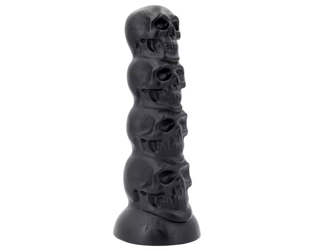 Lebka dildo - 22 cm (čierne) Lebka dildo - 22 cm (čierne)
