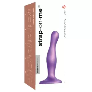 Zakryjte ma Krivka S - vlnité dildo s prísavkou (fialové)
