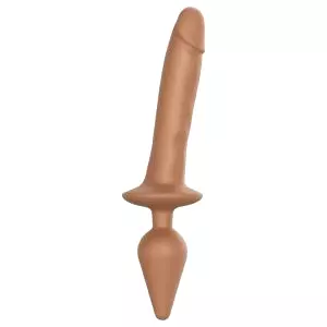 Swith Realistic L - 2v1 silikónové dildo (prírodné)