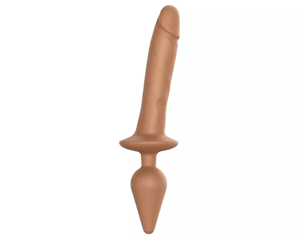 Swith Realistic L - 2v1 silikónové dildo (prírodné) Swith Realistic L - 2v1 silikónové dildo (prírodné)