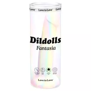 Fantasia - silikónové dildo s prísavkou (prúžkované)