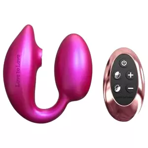 Wonderlover G-bod vibračný stimulátor klitorisu (metalická ružová)