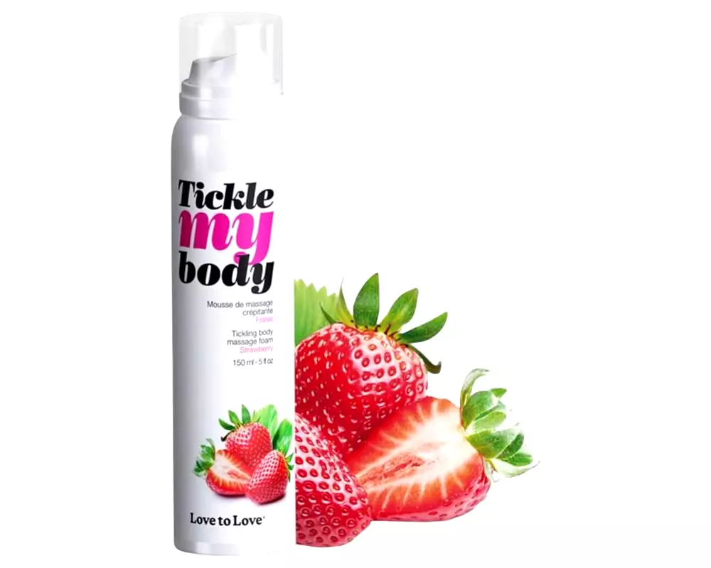 Štekli ma - masážna pena - jahoda (150ml) Štekli ma - masážna pena - jahoda (150ml)