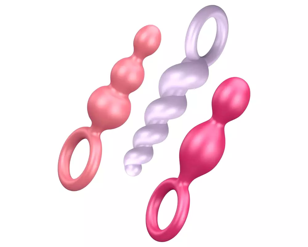Booty Call - análny plug set - farebný (3 diely) Booty Call - análny plug set - farebný (3 diely)