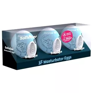Egg Savage - sada masturbačných vajíčok (3 ks)