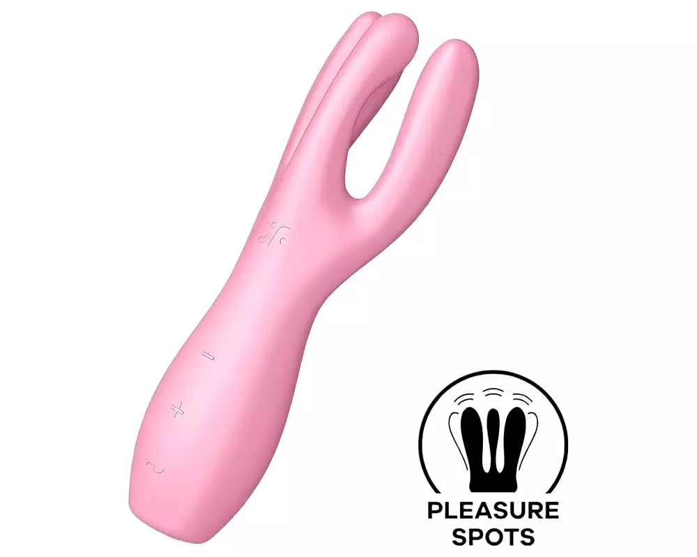 Threesome 3 - nabíjací klitorisový vibrátor (ružový) Threesome 3 - nabíjací klitorisový vibrátor (ružový)