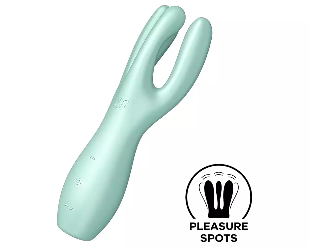 Threesome 3 - nabíjateľný klitorisový vibrátor (mätová farba) Threesome 3 - nabíjateľný klitorisový vibrátor (mätová farba)