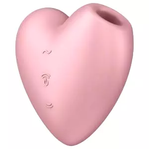 Cutie Heart - nabíjateľný stimulátor klitorisu s tlakovými vlnami (ružový)