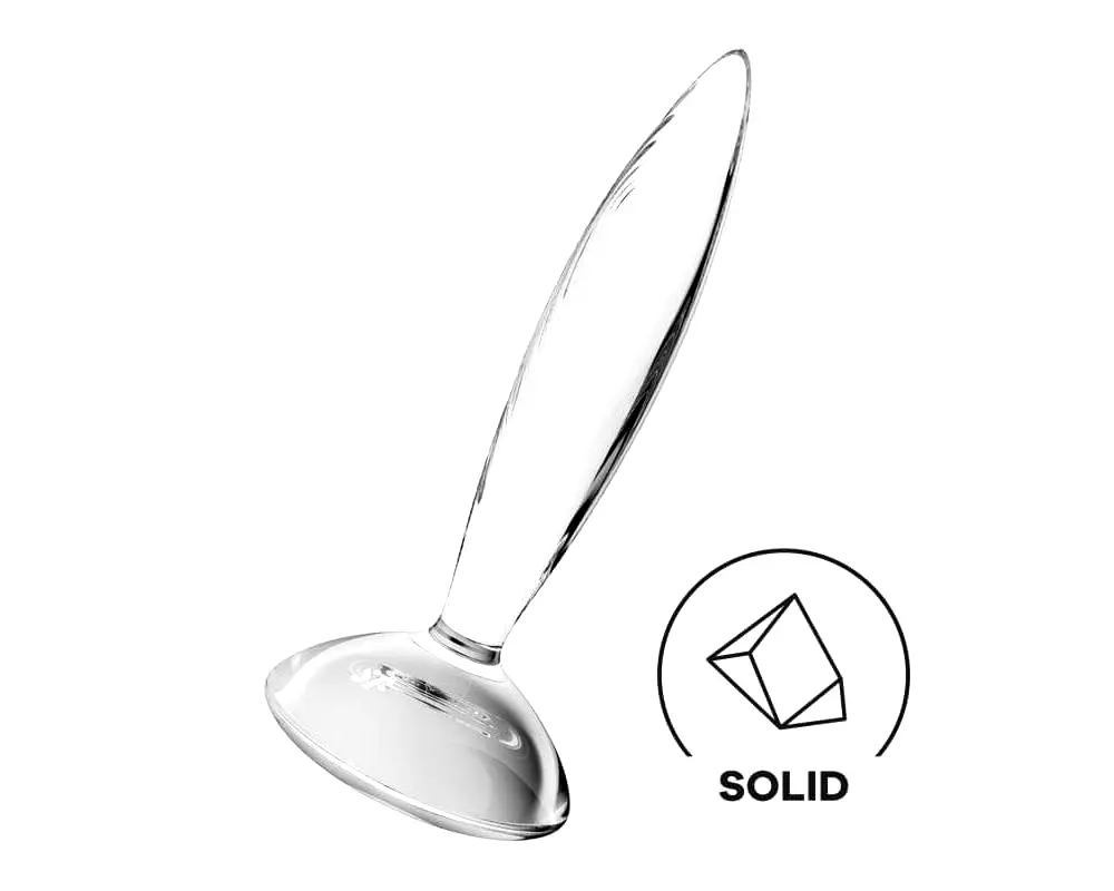 Ligotavý Krištáľ - rebrované sklenené dildo (priehľadné) Ligotavý Krištáľ - rebrované sklenené dildo (priehľadné)