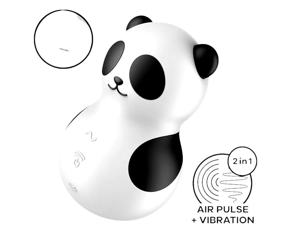 Pocket Panda - vzduchový stimulátor klitorisu (čierna) Pocket Panda - vzduchový stimulátor klitorisu (čierna)