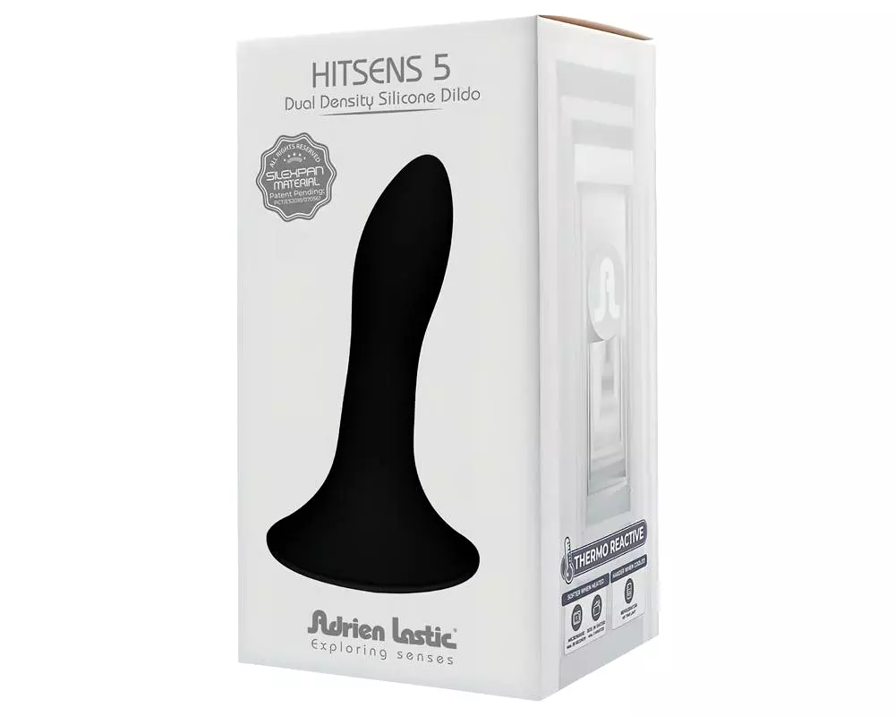 Hitsens 5 - Teplo reagujúce análne dildo (čierne) Hitsens 5 - Teplo reagujúce análne dildo (čierne)