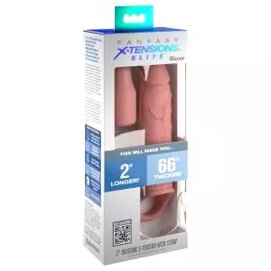 X-TENSION Elite 2 - krúžok na penis (prírodný)