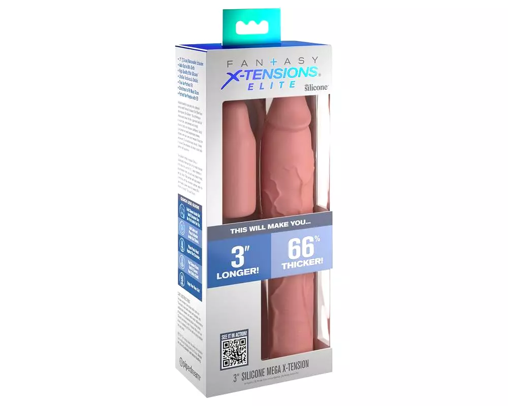 X-TENSION Elite 3 - nastaviteľný návlek na penis (prírodný) X-TENSION Elite 3 - nastaviteľný návlek na penis (prírodný)