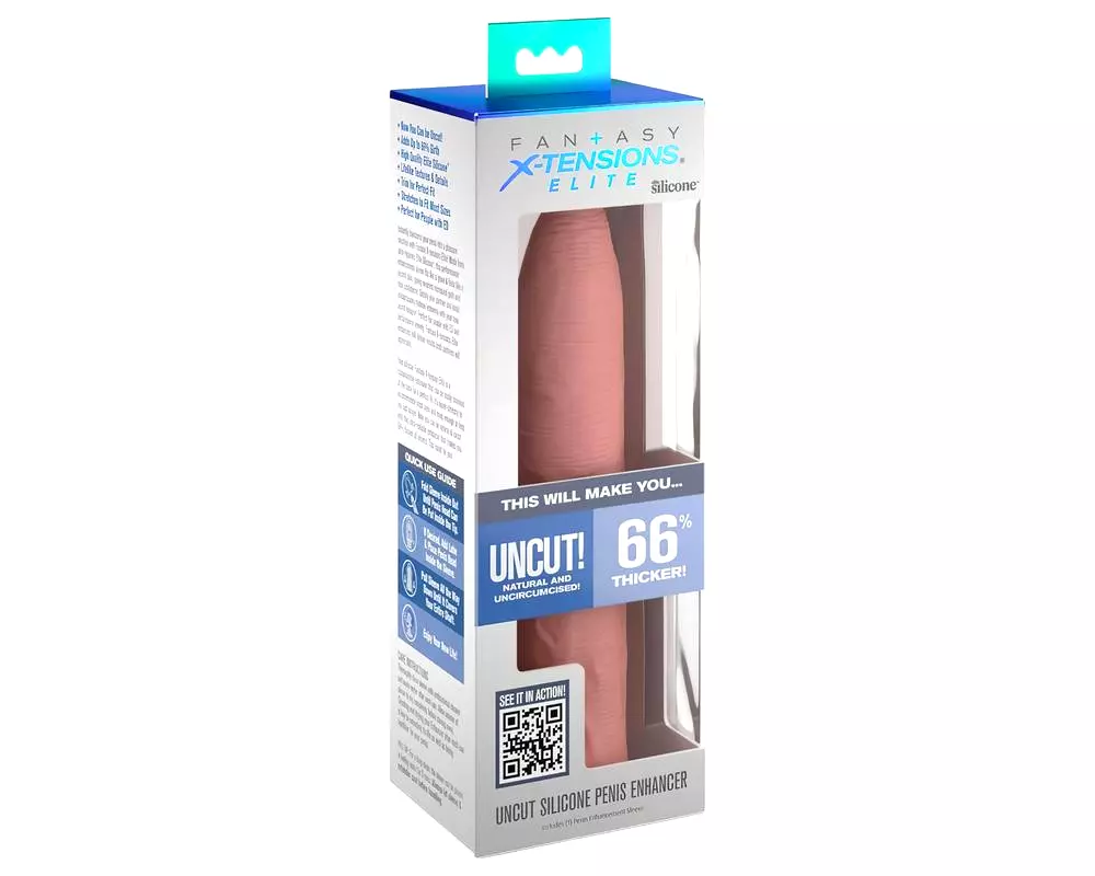 X-TENSION Elite – nastaviteľný otvorený návlek na penis (prírodný) X-TENSION Elite – nastaviteľný otvorený návlek na penis (prírodný)