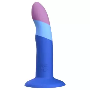 Piccolo - flexibilný silikónový dildo (modro-fialový)