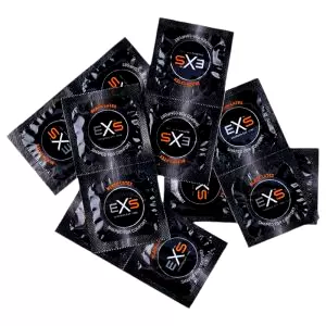 Black - latexový kondóm - čierny (100 ks)