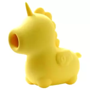 Unihorn Bean Blossom - nabíjací vibrujúci jednorožec (žltý)