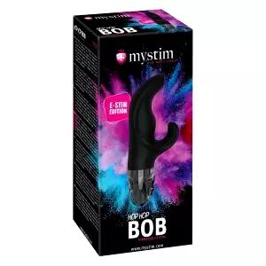 Hop Hop Bob E-Stim – nabíjací elektro vibrátor (čierny)