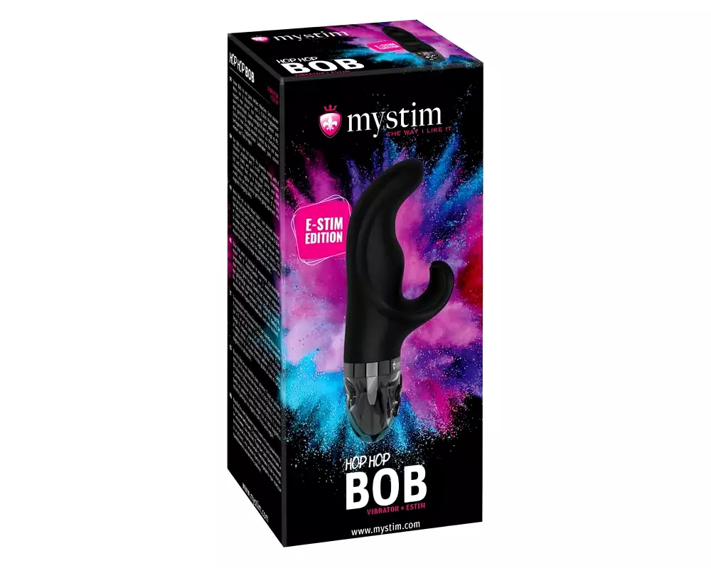 Hop Hop Bob E-Stim – nabíjací elektro vibrátor (čierny) Hop Hop Bob E-Stim – nabíjací elektro vibrátor (čierny)