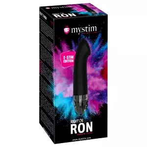 Right on Ron E-Stim - elektro G-bod vibrátor (čierny)