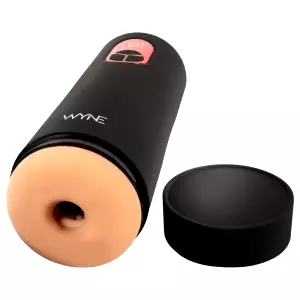 07 - akku vibro-sací masturbátor (čierny)