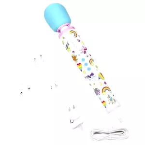 Unicorn - masážny vibrátor set (dúhový)