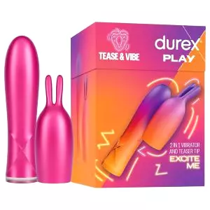 Tease & Vibe - vibračný rytier s uškami na klitorálnu stimuláciu (ružová)