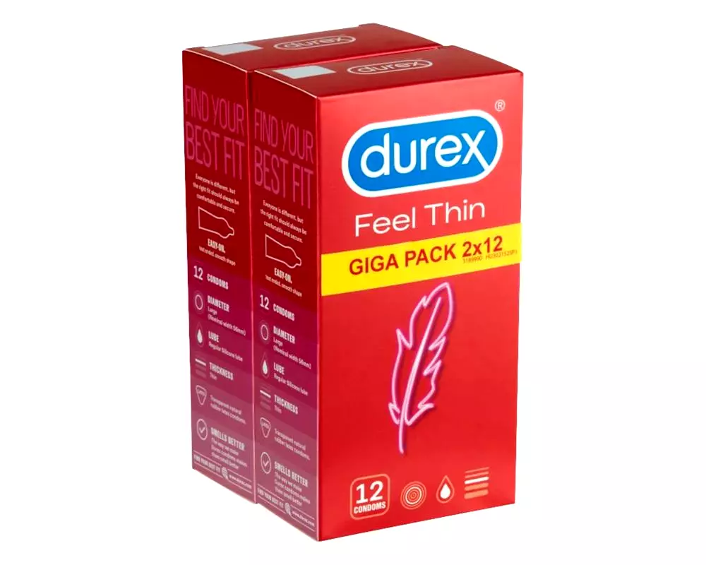 Feel Thin - autentický pocit kondómy balenie (2x12 ks) Feel Thin - autentický pocit kondómy balenie (2x12 ks)