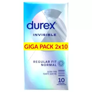 Invisible Extra Sensitive - extra tenké kondómy (2x10 ks)