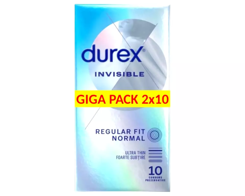 Invisible Extra Sensitive - extra tenké kondómy (2x10 ks) Invisible Extra Sensitive - extra tenké kondómy (2x10 ks)