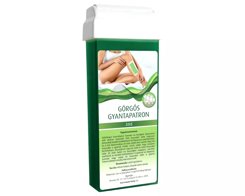 Valčeková depilačná kazeta - široká hlavica (100ml) - zelená Valčeková depilačná kazeta - široká hlavica (100ml) - zelená