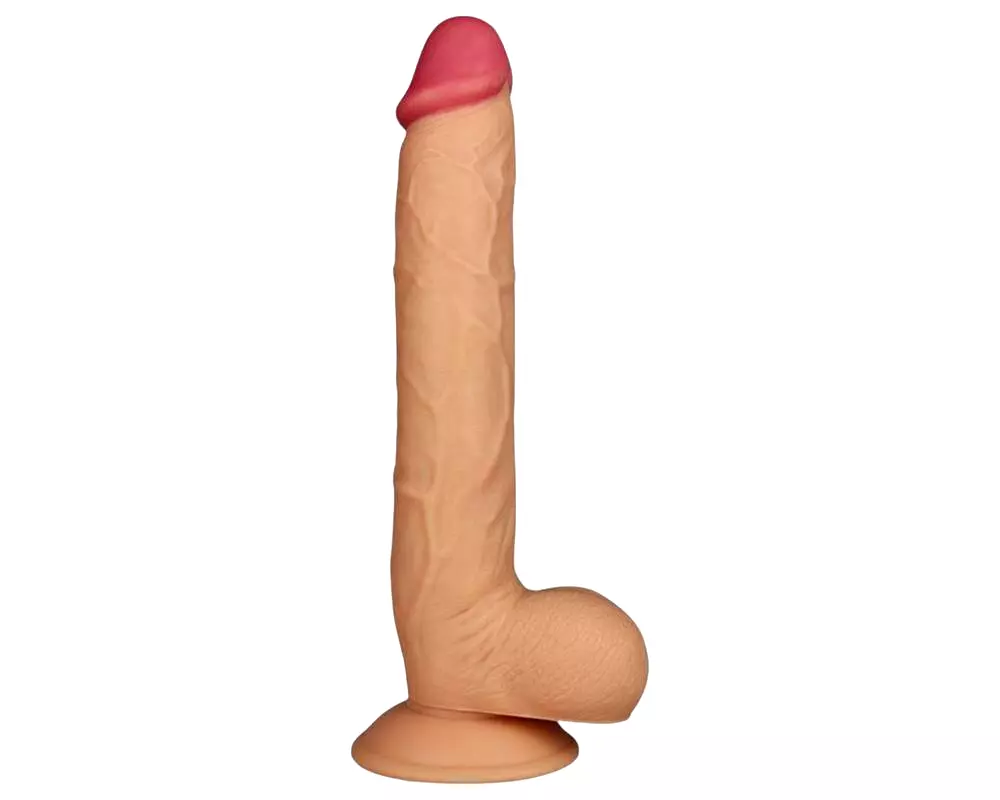 King-Sized - realistický dildo s prísavkou - 25cm (naturálny) King-Sized - realistický dildo s prísavkou - 25cm (naturálny)