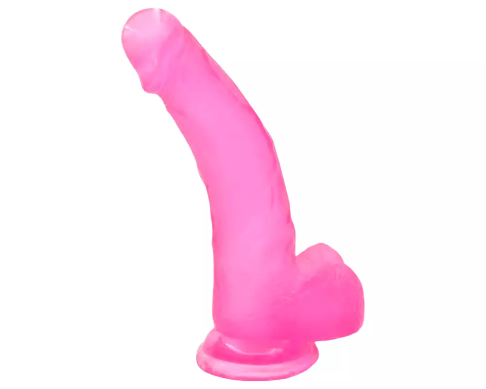 Jelly Studs - prísavný dildo - 20 cm (ružový) Jelly Studs - prísavný dildo - 20 cm (ružový)
