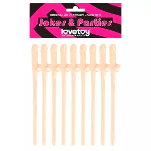Realistická penis slamka (prírodná)