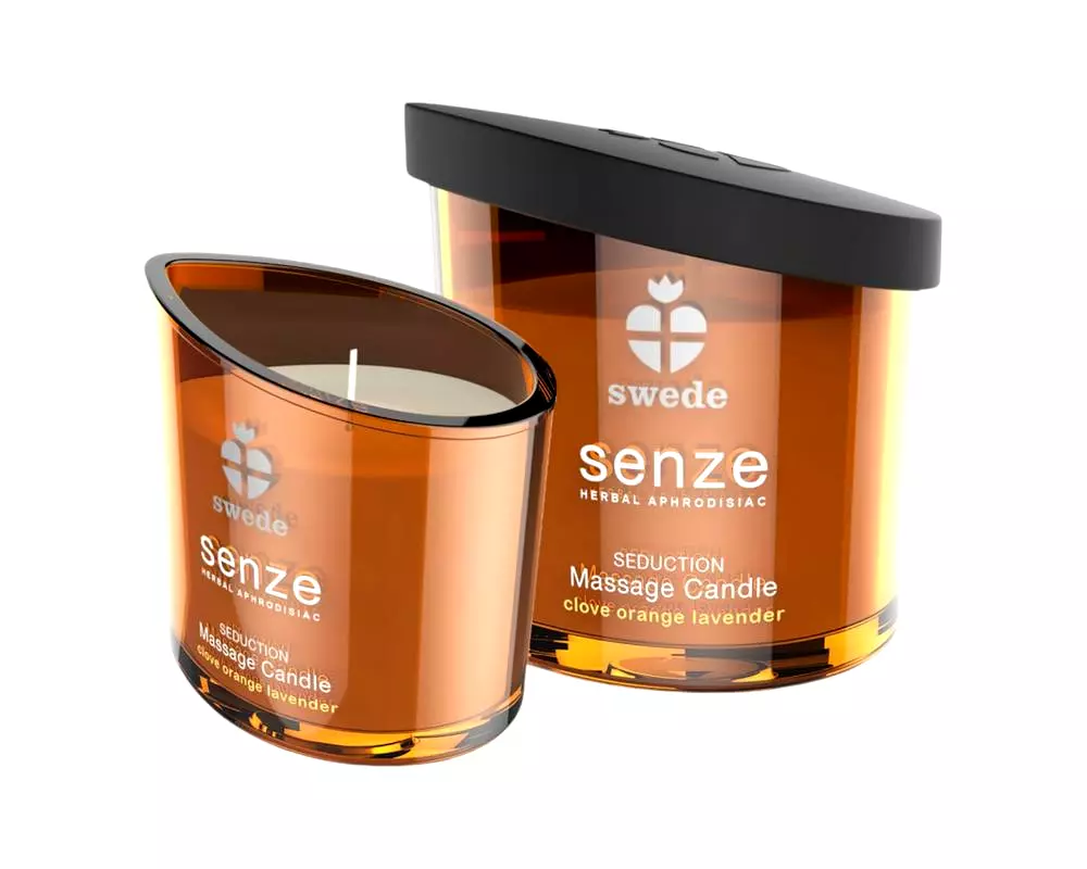 Senze - masážna sviečka - pomaranč a levanduľa (50ml) Senze - masážna sviečka - pomaranč a levanduľa (50ml)