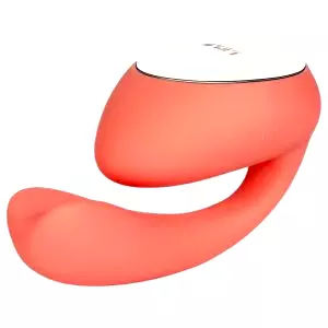 Ida Wave - inteligentný akumulátorový vibrátor s rotáciou (korálová)