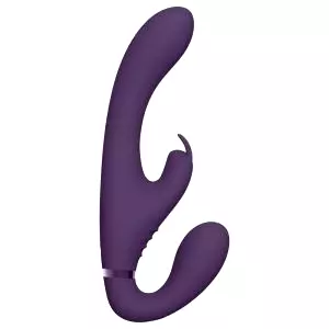 Suki - pripínateľný vibrátor bez popruhu (fialový)