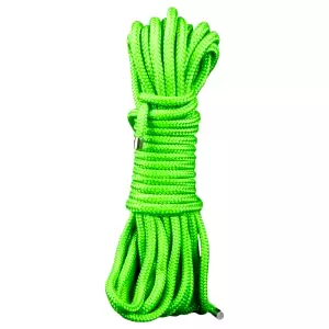 Žiariace bondage lano - 5m (zelené)