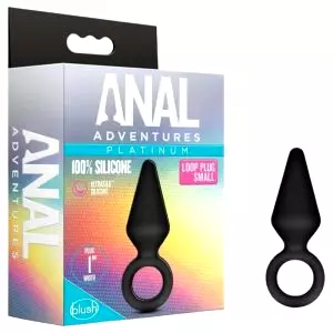 Platinový anál plug S - čierny