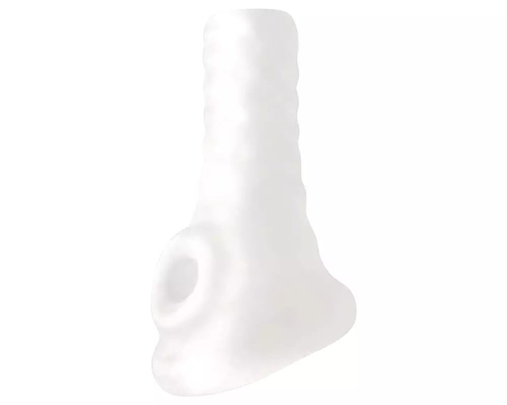 Breeder - otvorený penisový návlek (10 cm) - biely Breeder - otvorený penisový návlek (10 cm) - biely