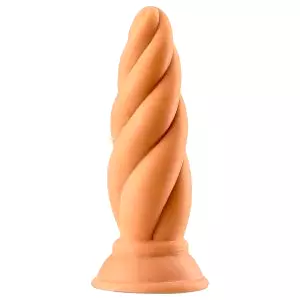 Max & Co Felix - skrutkovitý análny plug - 15cm (naturálny)