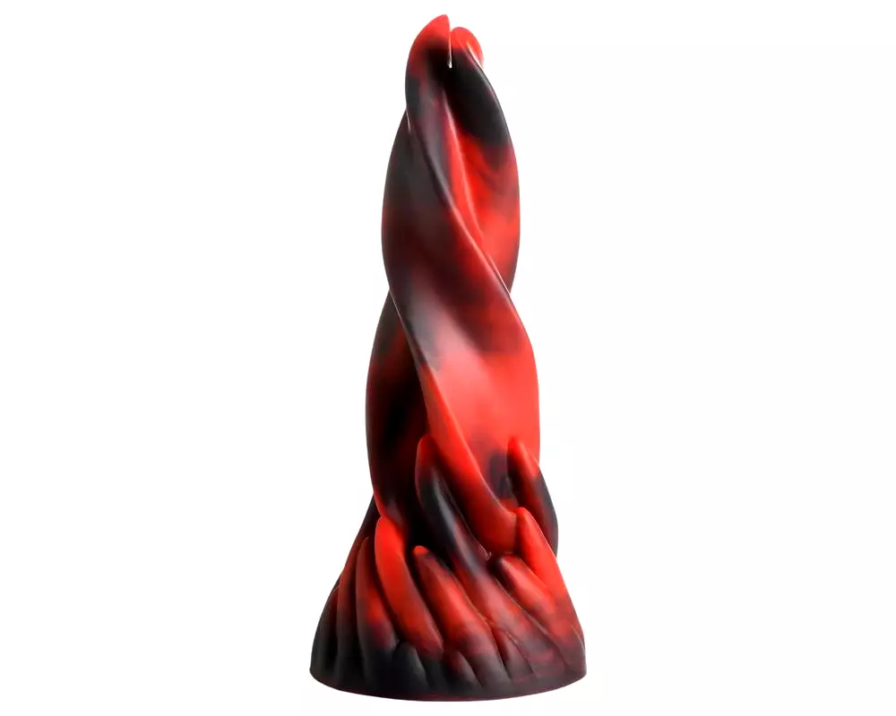 Hell Kiss - tvarovaný silikónový dildo - 19 cm (červený) Hell Kiss - tvarovaný silikónový dildo - 19 cm (červený)