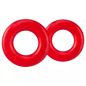 Zostaň tvrdý - sada krúžkov na penis (červené)