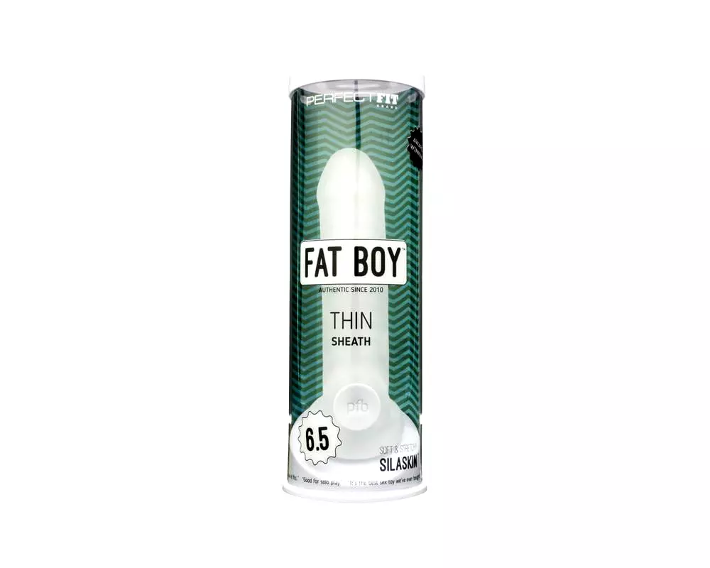 Fat Boy Thin - návlek na penis (17cm) - biely Fat Boy Thin - návlek na penis (17cm) - biely