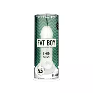 Tenký Fat Boy - návlek na penis (15 cm) - biely