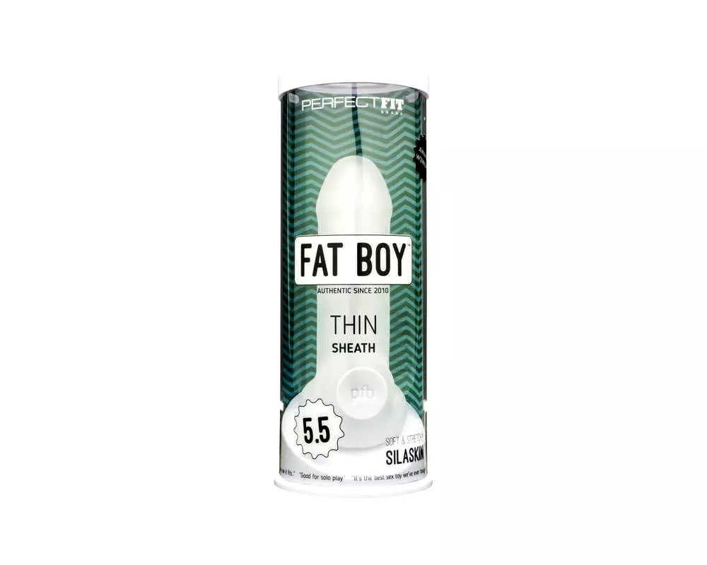 Tenký Fat Boy - návlek na penis (15 cm) - biely Tenký Fat Boy - návlek na penis (15 cm) - biely