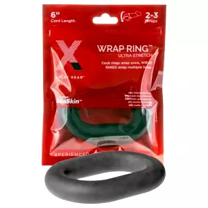 Ultra Wrap 6 - hrubý krúžok na penis - čierny (15 cm)