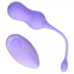 Nabíjací rádiový vibračný gejšin gulička (fialová)