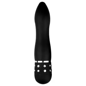 Diamond Curved - mini tyčový vibrátor (čierny)